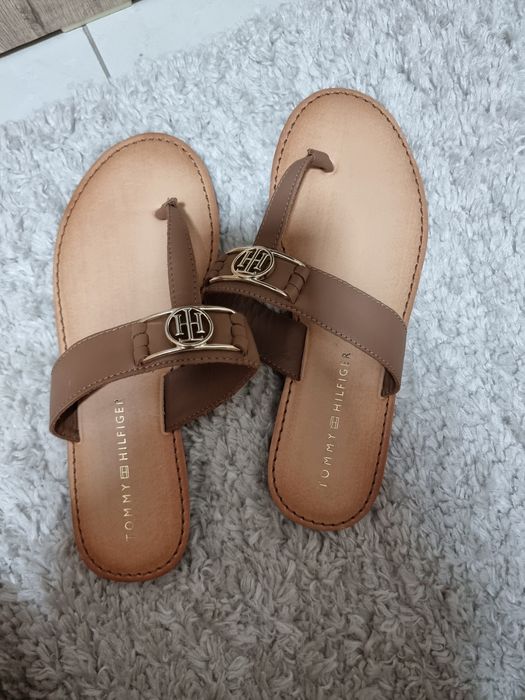 Papuci dama  tommy hilfiger originali,piele