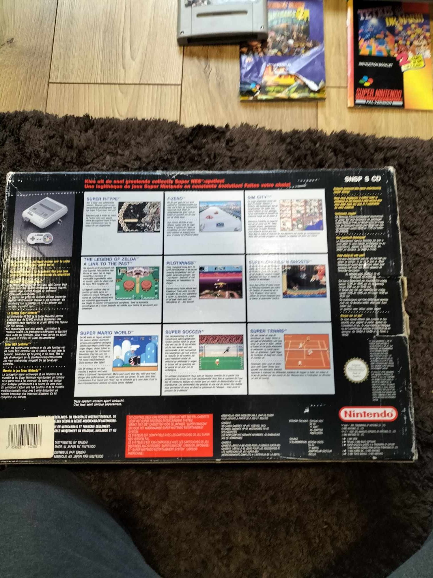 Band casete super Nintendo și cutie consola originala