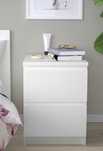 Set 2 comode MALM ikea la cutie noi albe