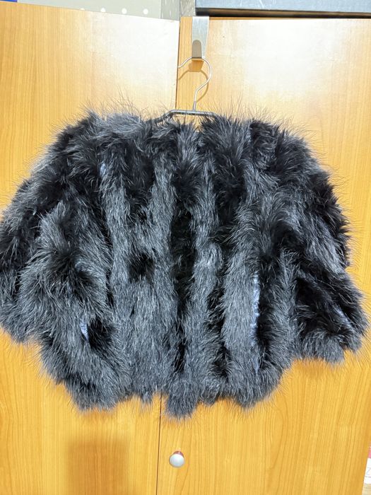 Болеро от естествен пух щраус