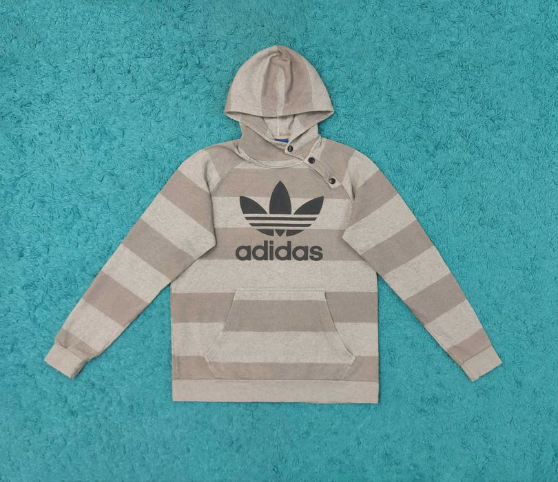 Hanorac Sport Adidas - Striped Grey