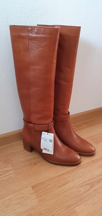 Cizme piele naturală, Mango, noi, 38