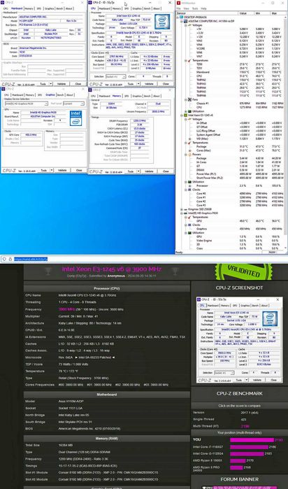 SFF Office Case i7 CPU cu iGPU 16GB RAM DDR4 256GB SSD SATA 300W Power