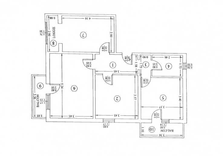 Apartament 3 camere et 1