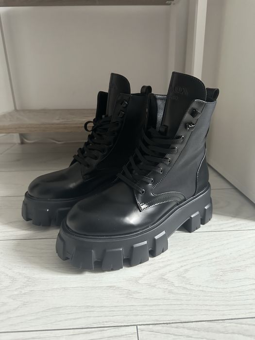 Prada Monolith Boots Size 40