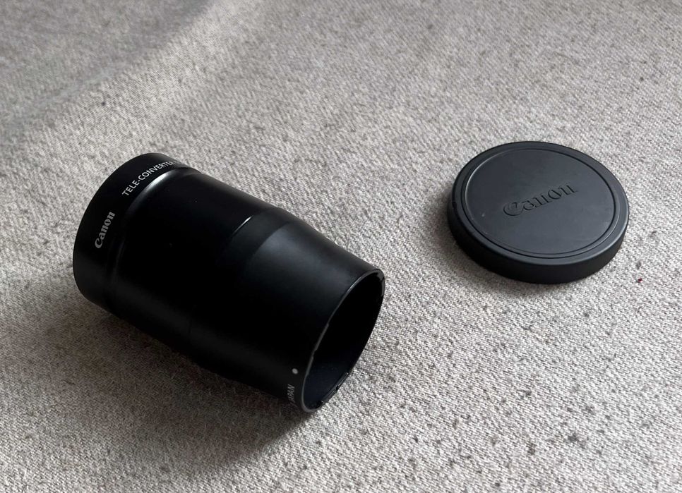 Canon Tele-converter TC-DC52A 1.75x + adaptor LA-DC52D made in Japan
