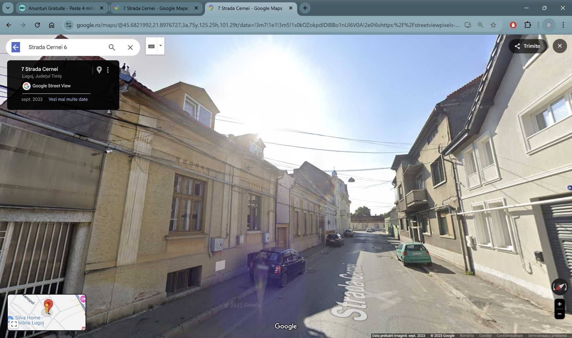 Vand apartament 2 camere(la casa),Lugoj, centru