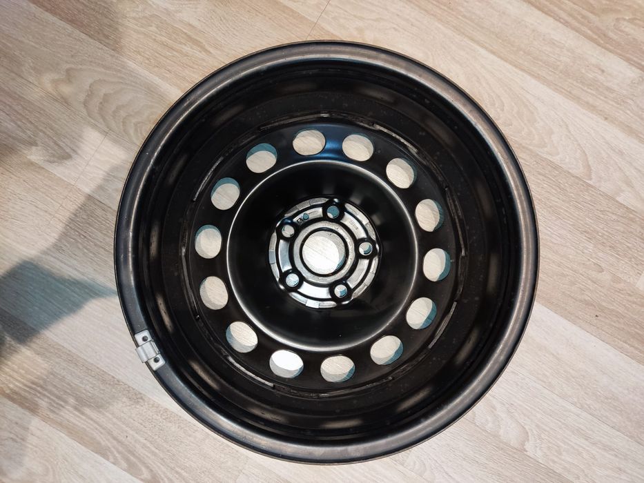 Set 4 jante tablă + capace originale Audi R16