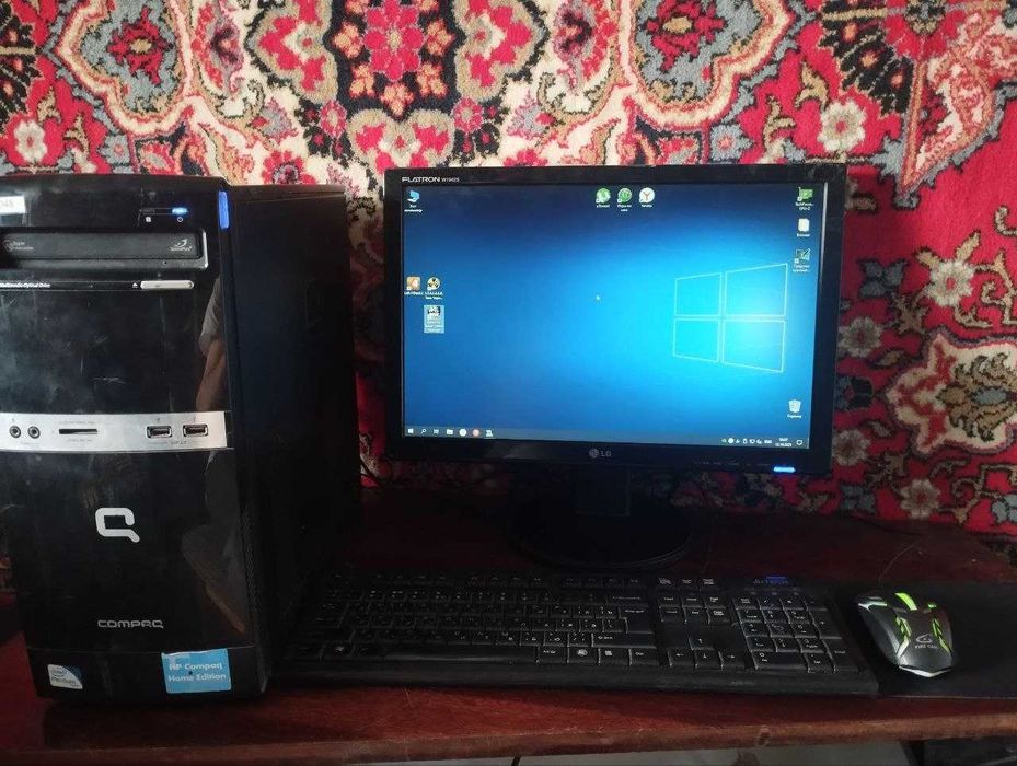 Бюджетный Компьютер Hp+Wifi Комплектом для /работы/игр/фильмов