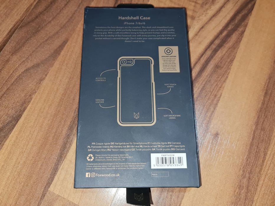 Husa piele originala Foxwood Hardshell Case iPhone 6 6s 7 8 SE 2 SE 3