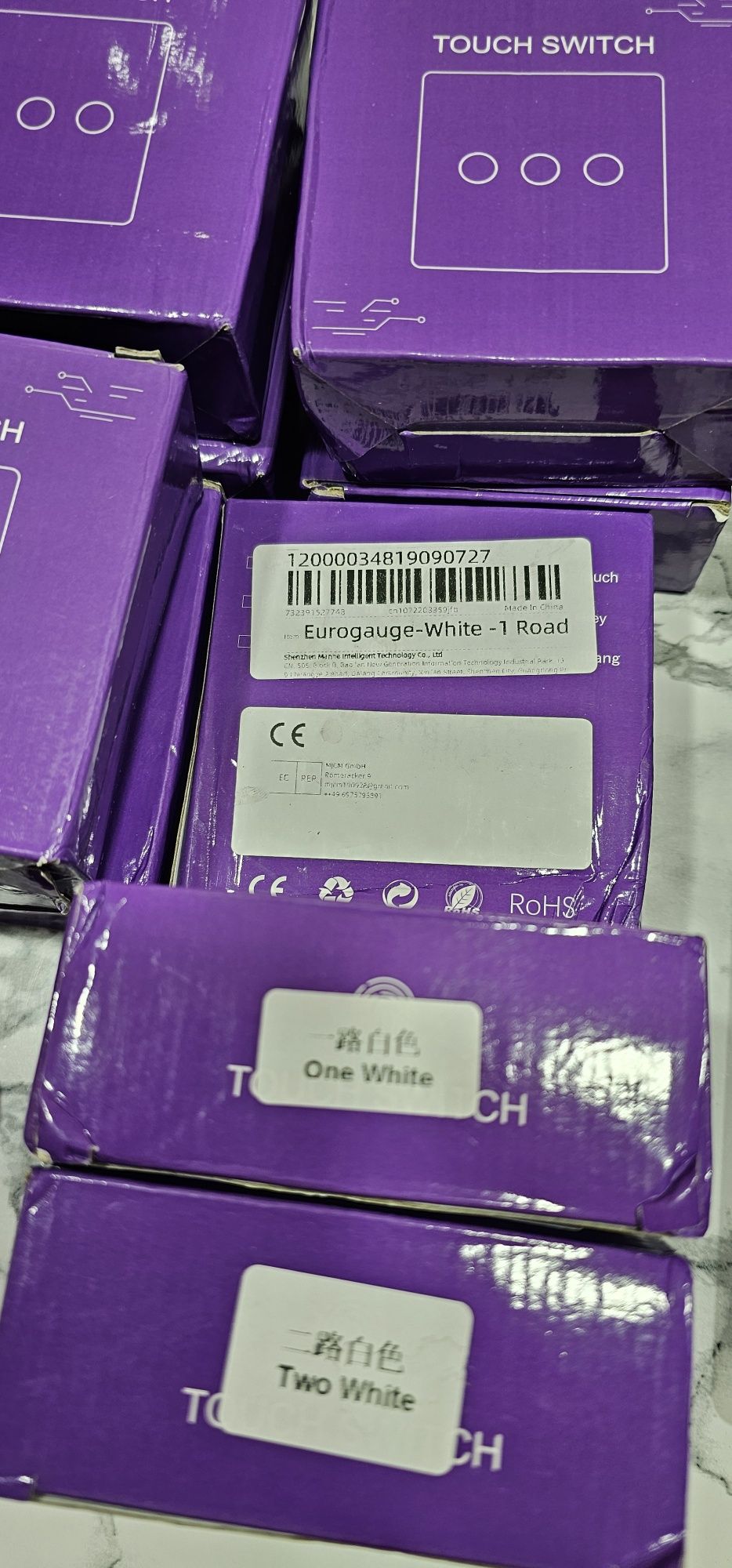 Intrerupator tactil inteligent cu wifi dublu