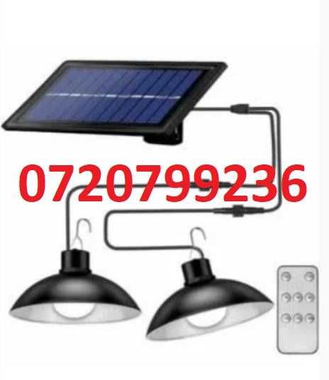 Becuri retro cu panou solar interior/exterior cu telecomanda