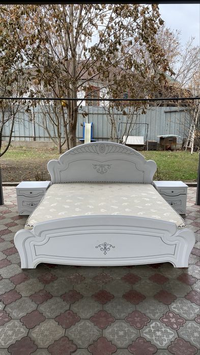 Кровать 2-х спальный с Матрасом + доставка