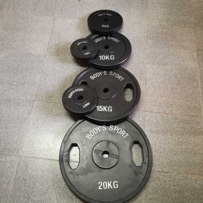 Гумирани дискове ф31 (кг1,25 кг15 кг20) ф51 (кг10 кг15)