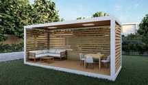 Container Terasa Cafenea Magazin Fast-food Vitrina Birou Depozitare