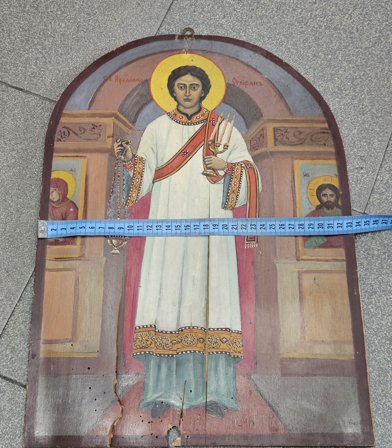 Икона.  Св  архангел стефан