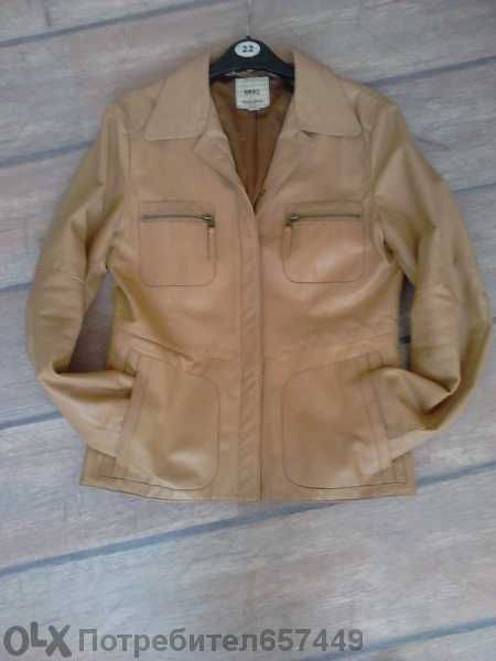 Естествена кожа дамско яке. Отговаря на Размер M