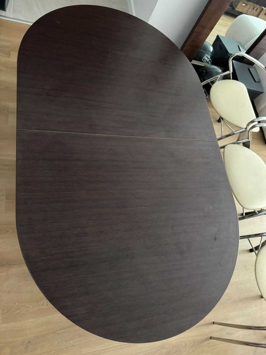 Vand masa ovala extensibila + 4 scaune