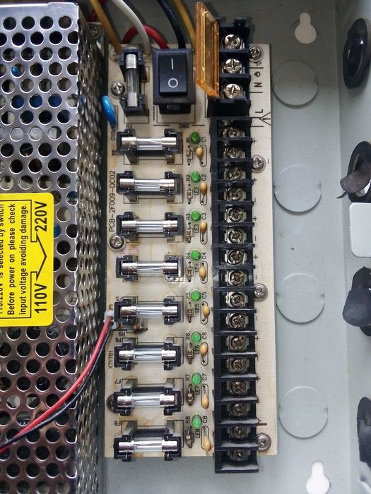 Захранващ блок за камери за видеонаблюдение 12V.DC