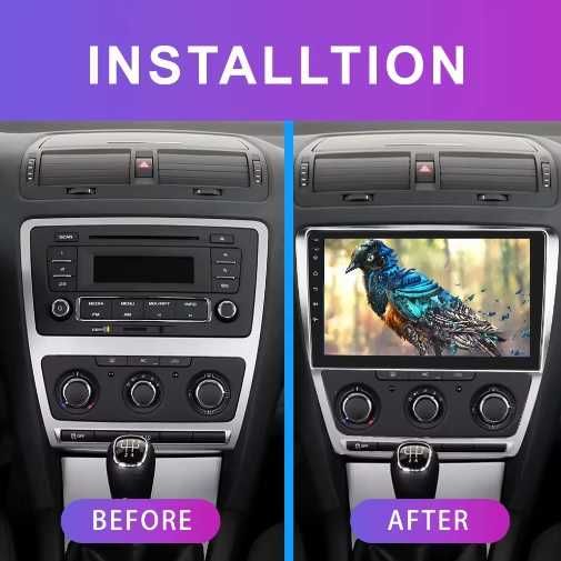 Dvd Auto Skoda Octavia 2 2004-2013 Cu Android 13, 6GB RAM 128GB