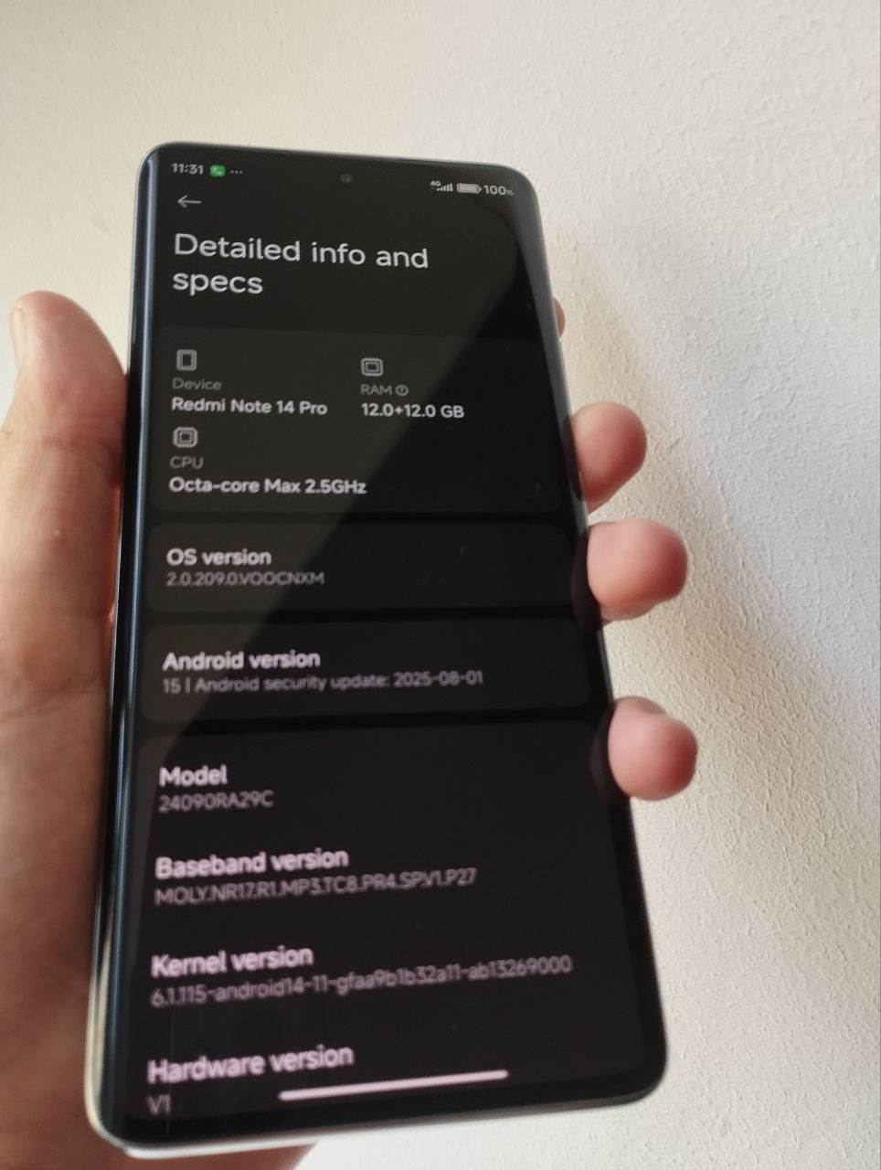 Redmi Not 14 pro 12+12/256