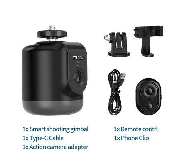 TELESIN Smart Shooting Gimbal Selfie 360° Auto Object Tracking
