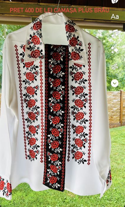 Vând 5 camași barbateasca folclorica marime 42 sau xl