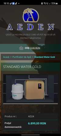 Purificator de apa Standard Water GOLD