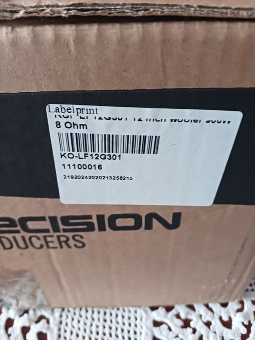 Difuzoare RCF 12 565K 200 vati in cutie nefolosite
