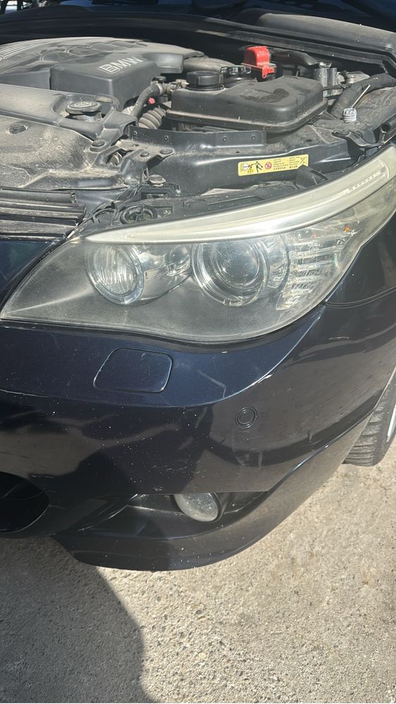 Faruri bmw e60 facelift cornering
