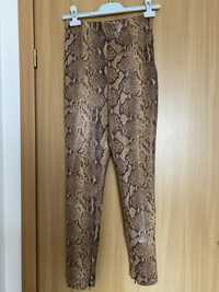 Pantaloni piele sarpe zara