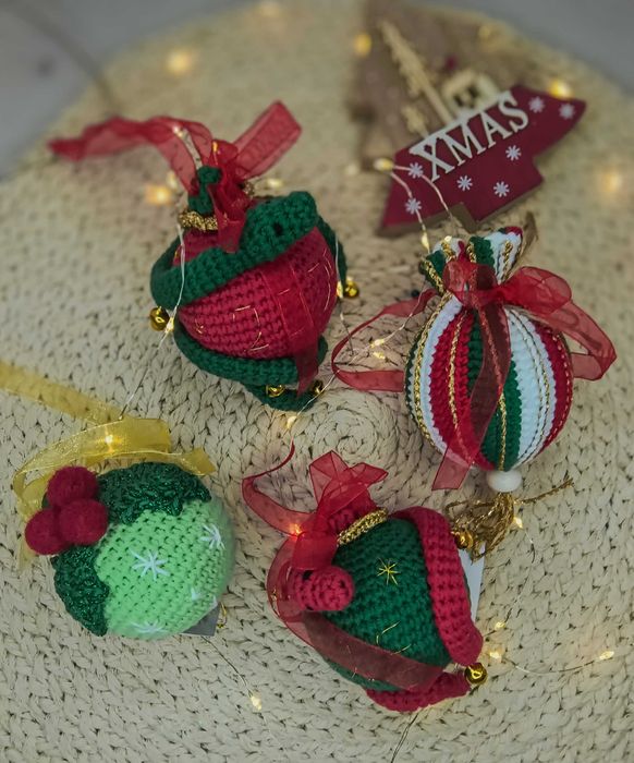 Плетени играчки за Коледа