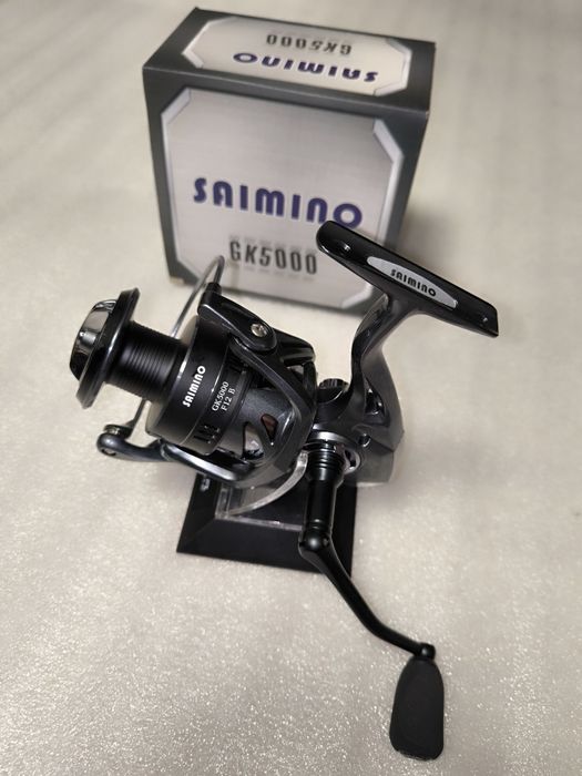 SET 3 Mulinete Crap SAIMINO GK 5000 12 Rulmenti NEW 2025