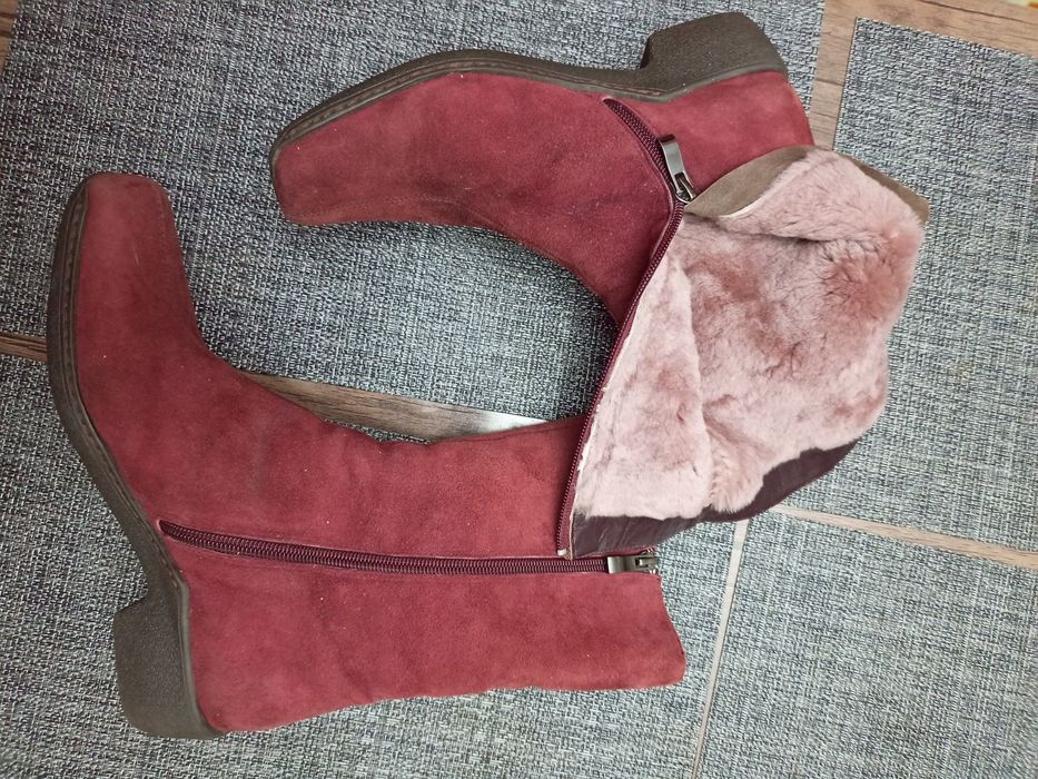 Сапоги женские зимние  замшевые размер 38