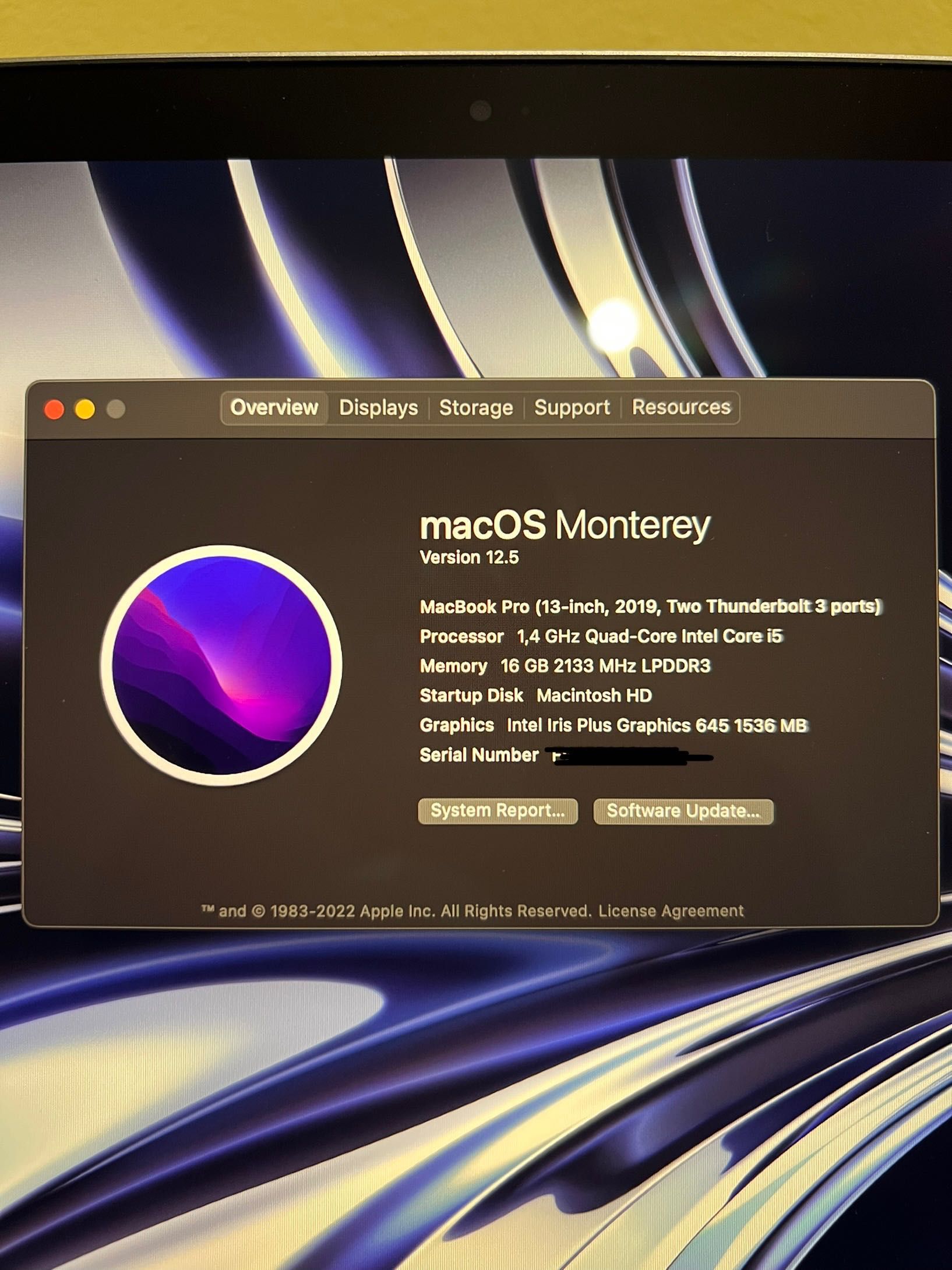 MacBook Pro (13-inch, TouchBar - 16GB RAM)