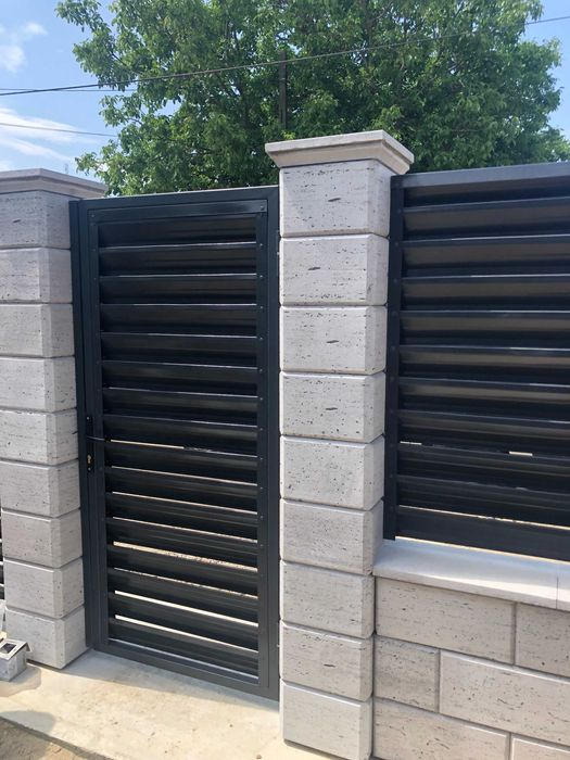 Lamele gard tip jaluzea, gard modern, cel mai bun pret grosime 0.5/0.6