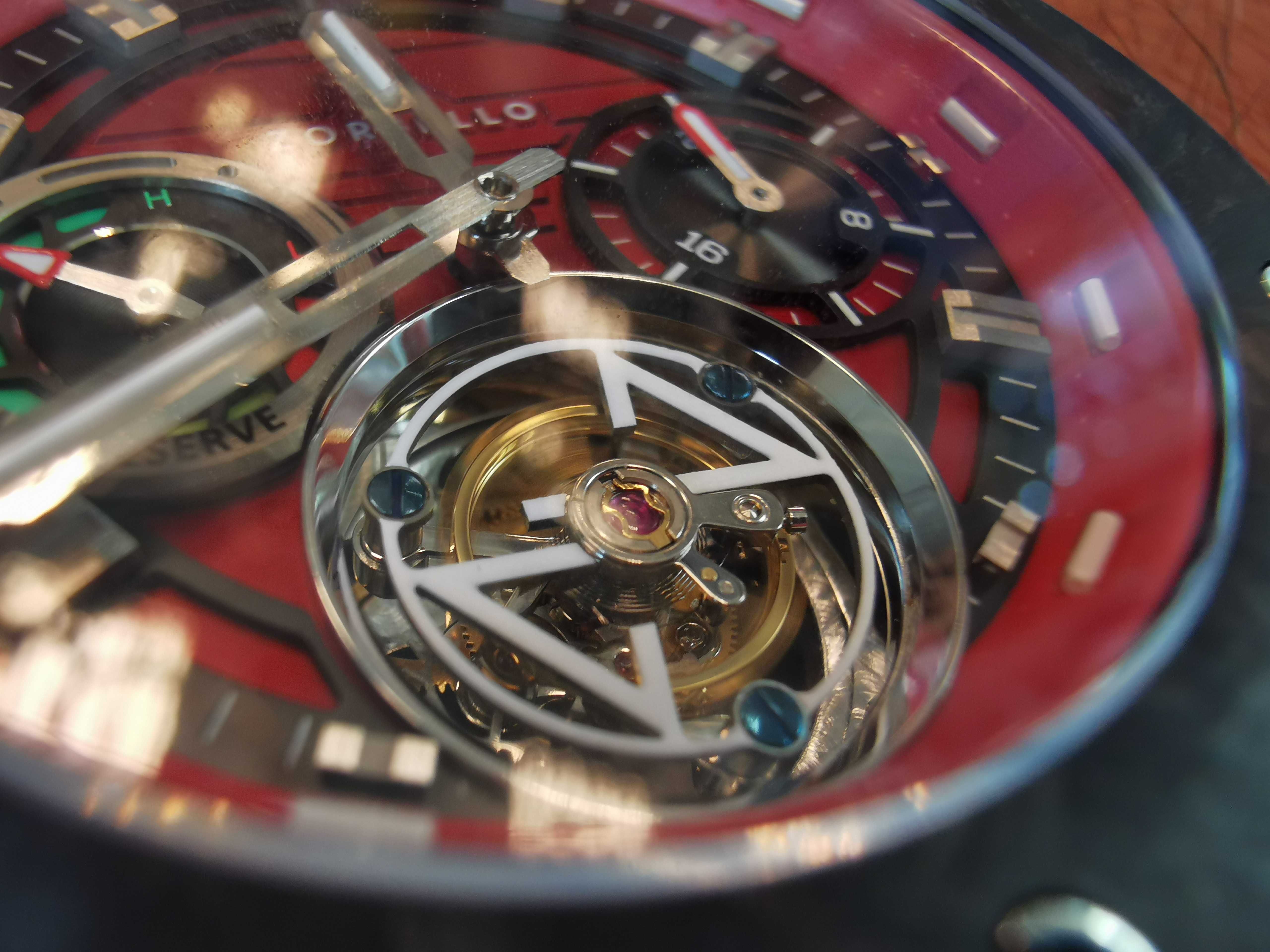 Часовник Zorbello Tourbillon Tritium