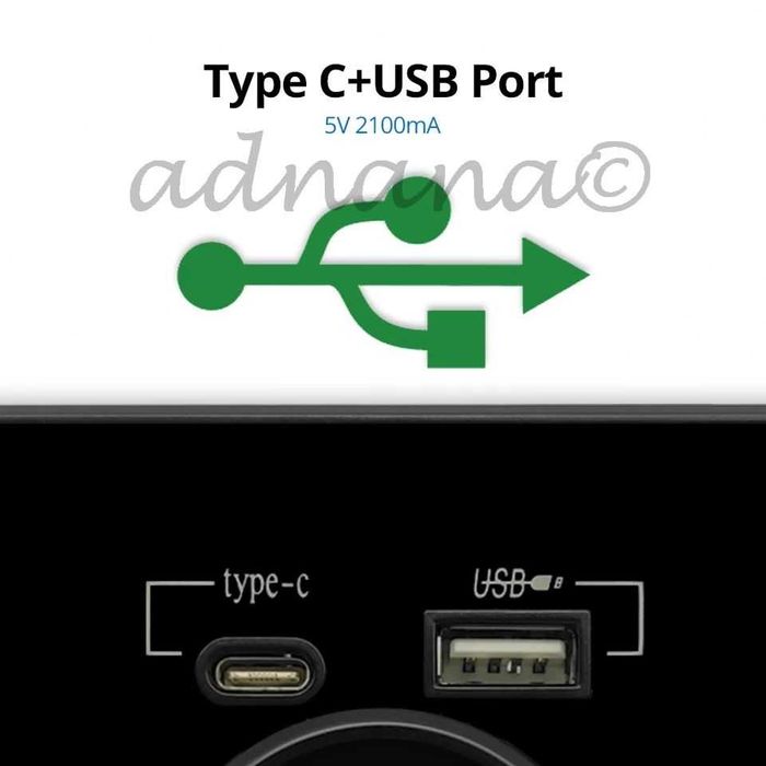 Pachet 8 buc. prize negre simple 2 x USB 2.1A 5V