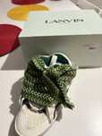 Lanvin curb green laces white good condition