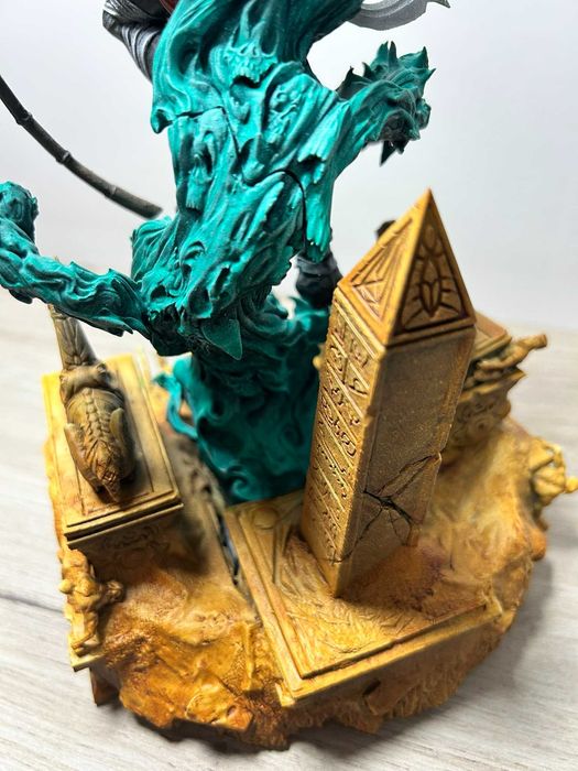 Statuetă Anubis din rășină – pictată manual, 27,5 cm, de colecție