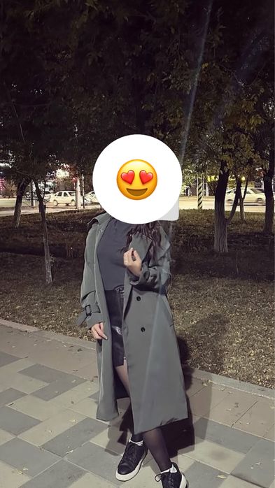 тренч,серый цвет,оверсайз,44рр,1-2рет киілген,өте күшті состояниеде