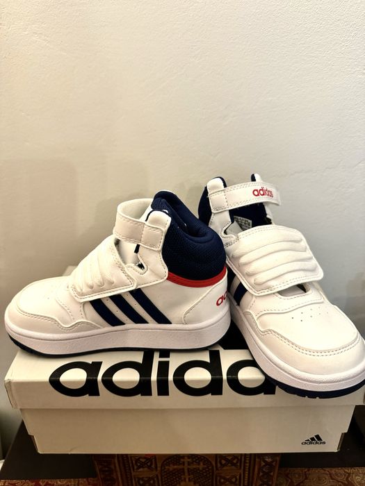 Ghete Adidas Hoops Mid sneakersi copii NOI sport pantofi