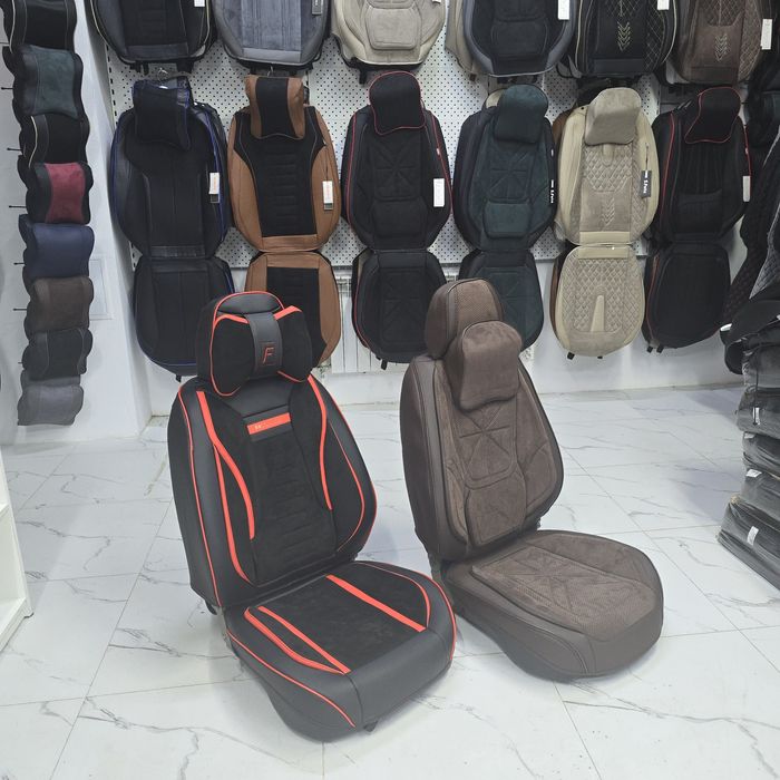 Супер качество авточехлы чехлы кожа алькантара велюр комбинированный