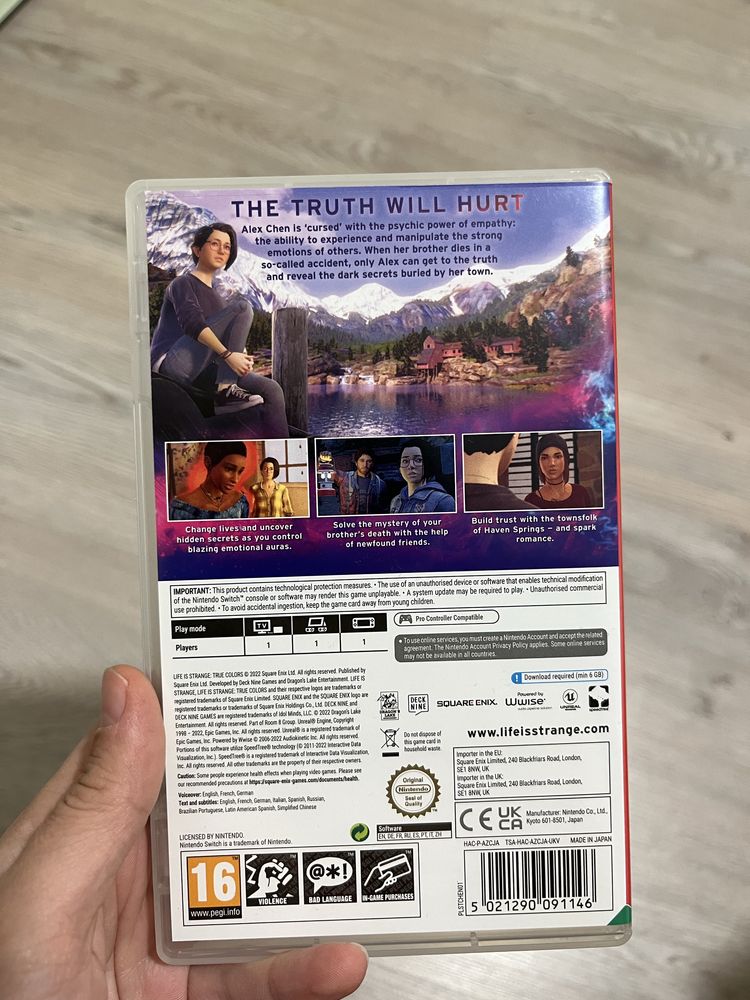Life is Strange Nintendo Switch