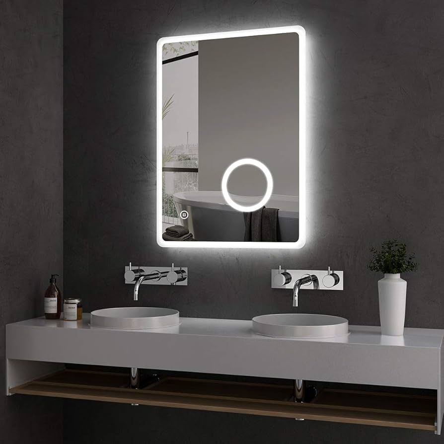 Огледало за баня с LED осветление, Bluetooth и обезпотяване