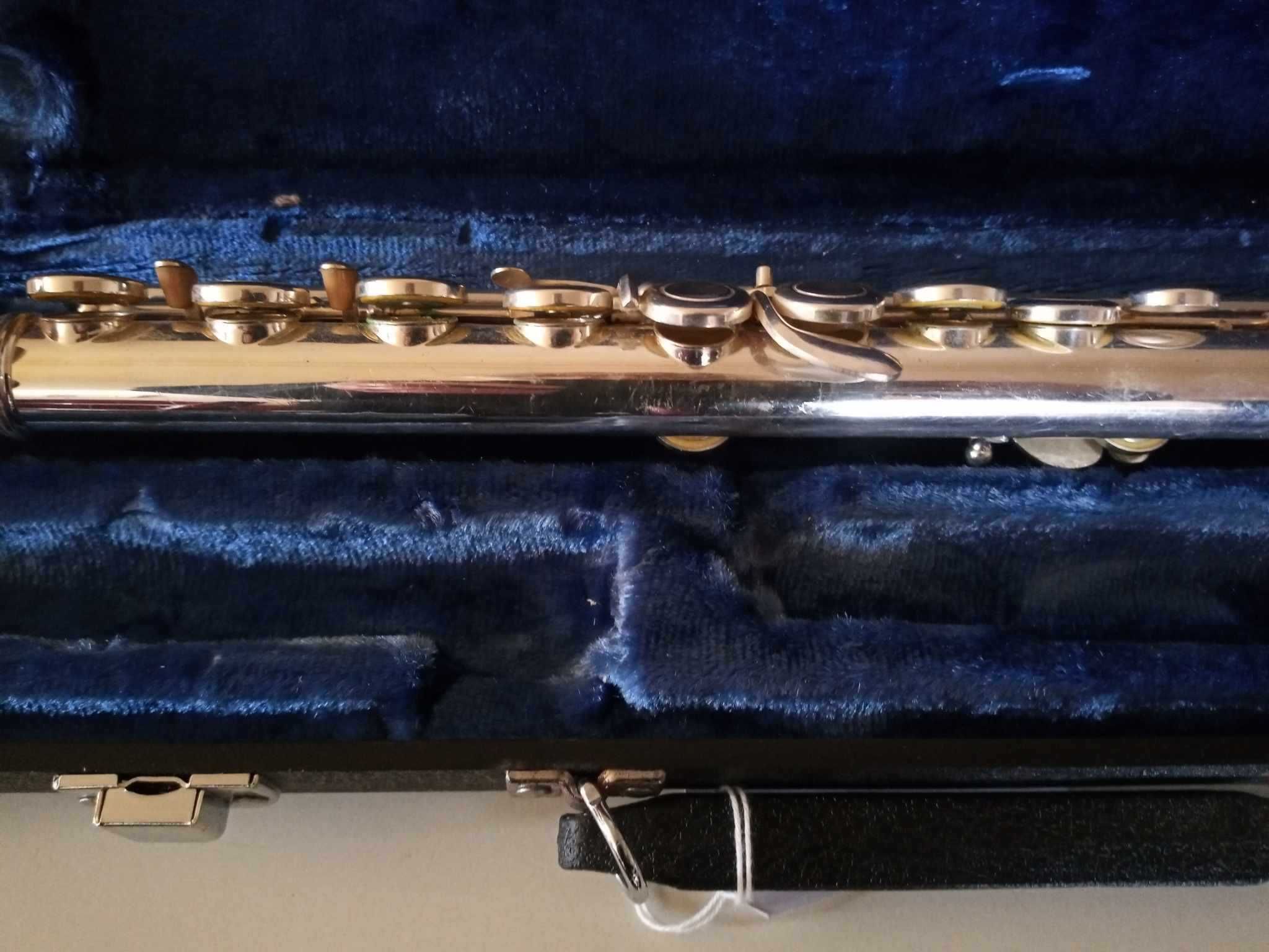 Flaut Sonata, placat cu argint/argintat, stare f.buna.