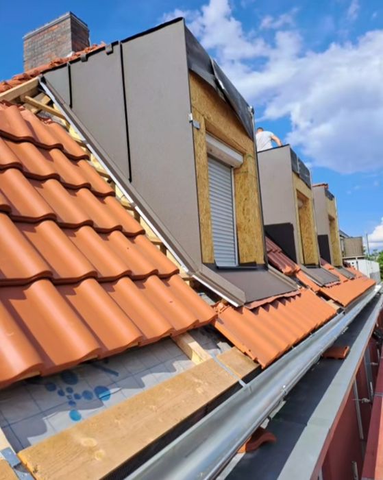 Montaj acoperis tiglă metalica și ceramica reparatii de urgență