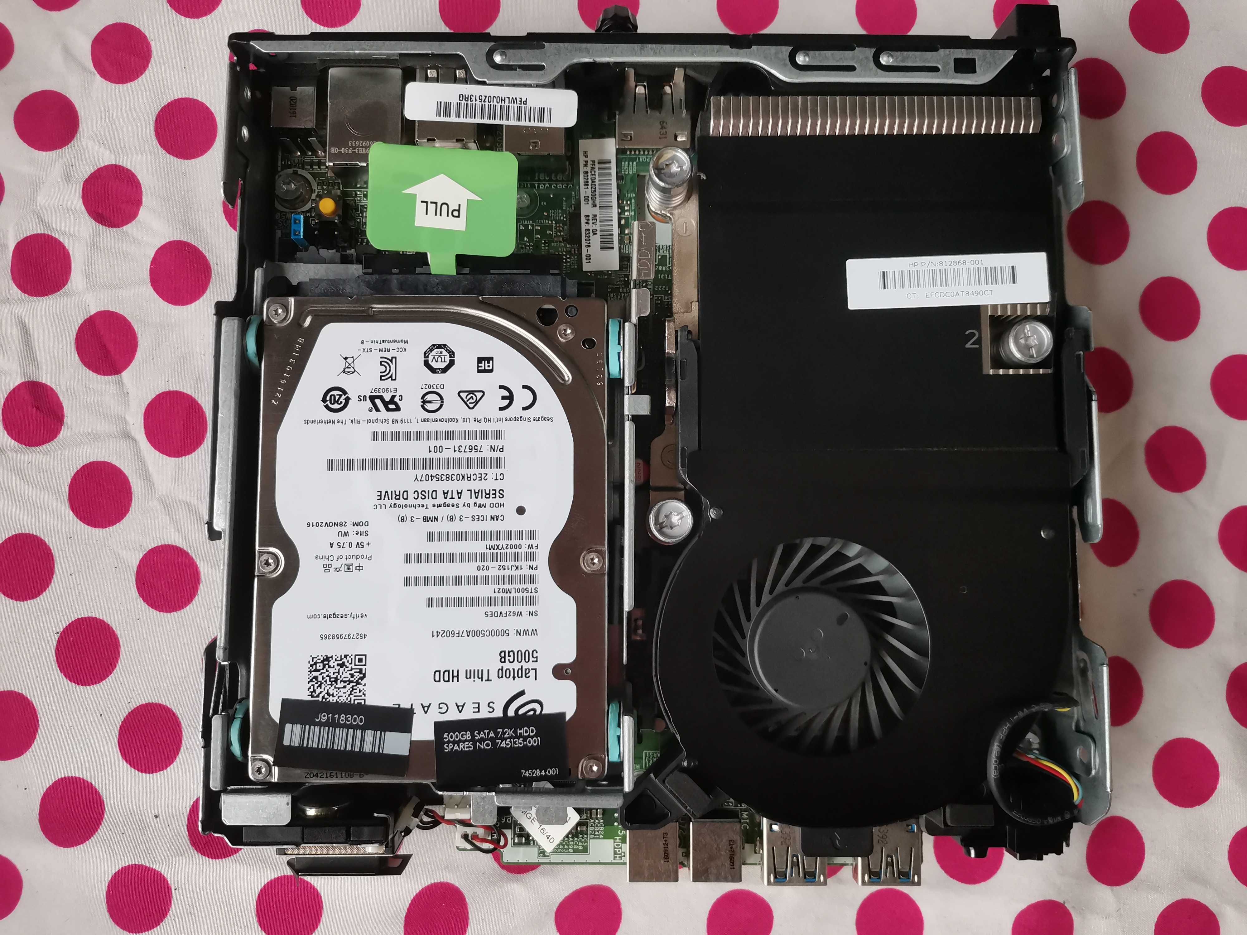 Mini PC HP EliteDesk 705 G2, AMD PRO A8-8600B R6/8 GB/ 500 GB HDD