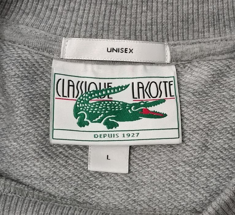 Lacoste Logo Fleece Sweatshirt оригинално горнище L памучен суичър