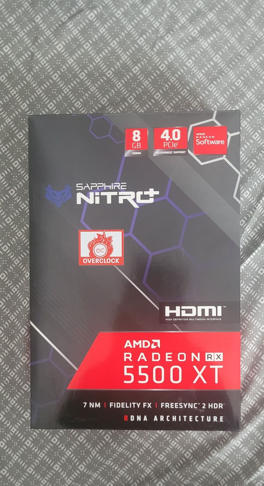 Placa Video Sapphire Rx 5500XT 8GB